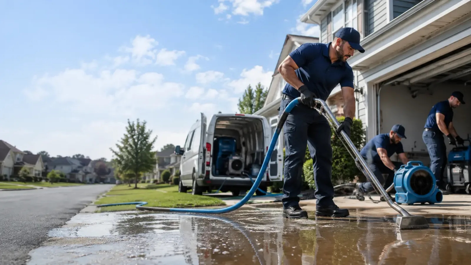 Flood Damage Restoration in Industry, TX